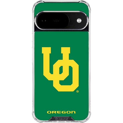 University of Oregon UO on Green Google Pixel 10 Clear Case